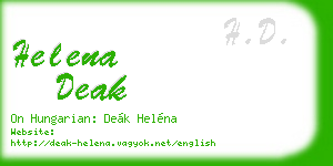 helena deak business card