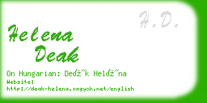 helena deak business card